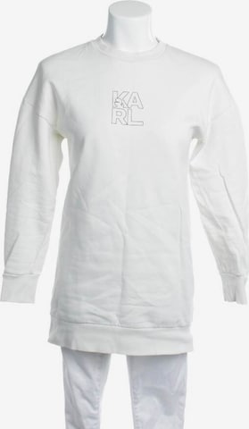 Karl Lagerfeld Sweatshirt & Zip-Up Hoodie in S in White: front