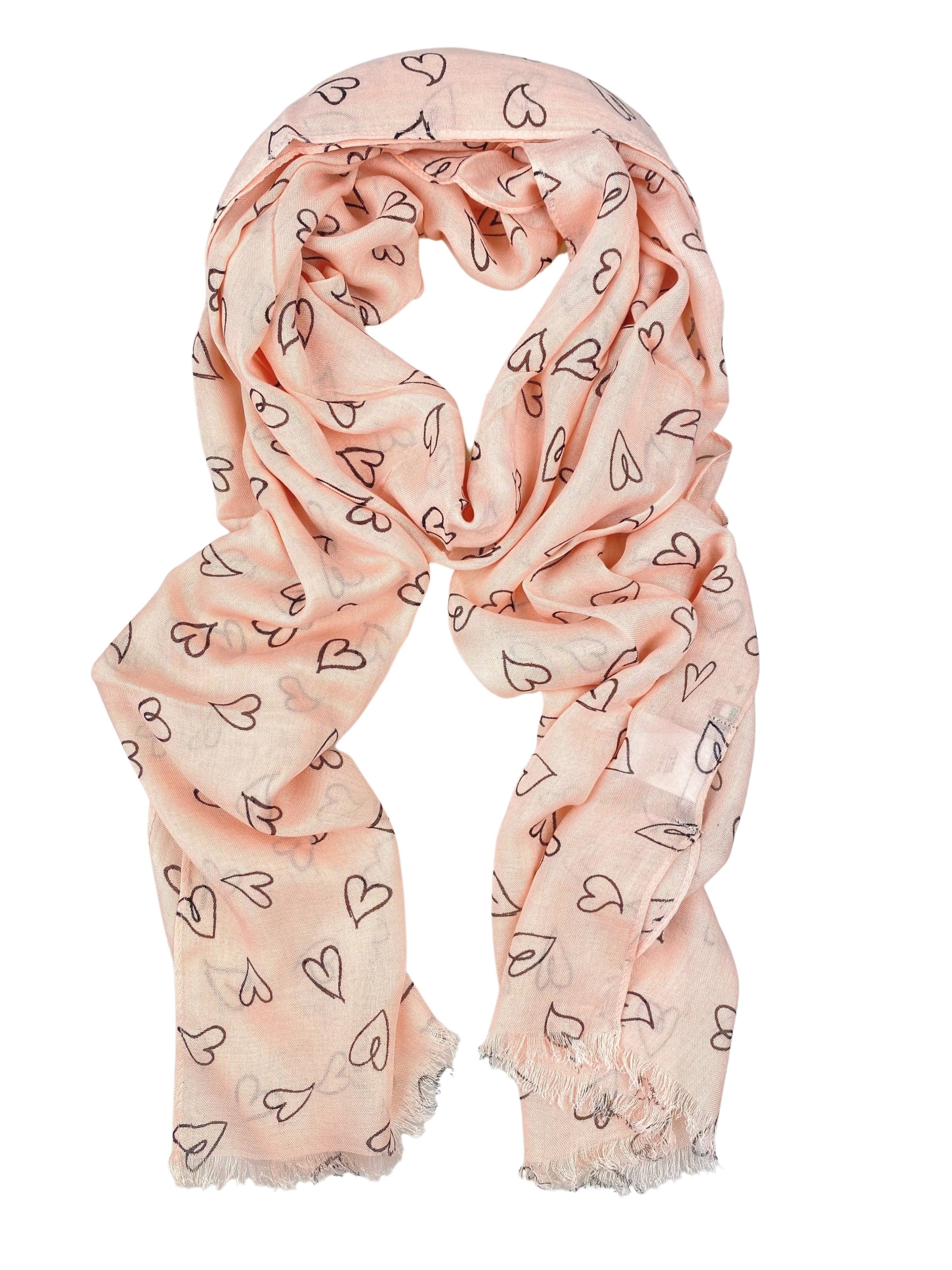 COLLEZIONE ALESSANDRO Scarf 'Babsi' in Orange: front