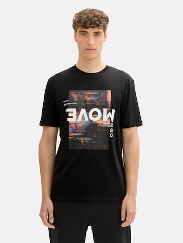 TOM TAILOR DENIM Shirt in Black: front