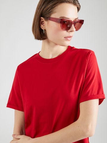 PIECES - Camisa 'RIA' em vermelho