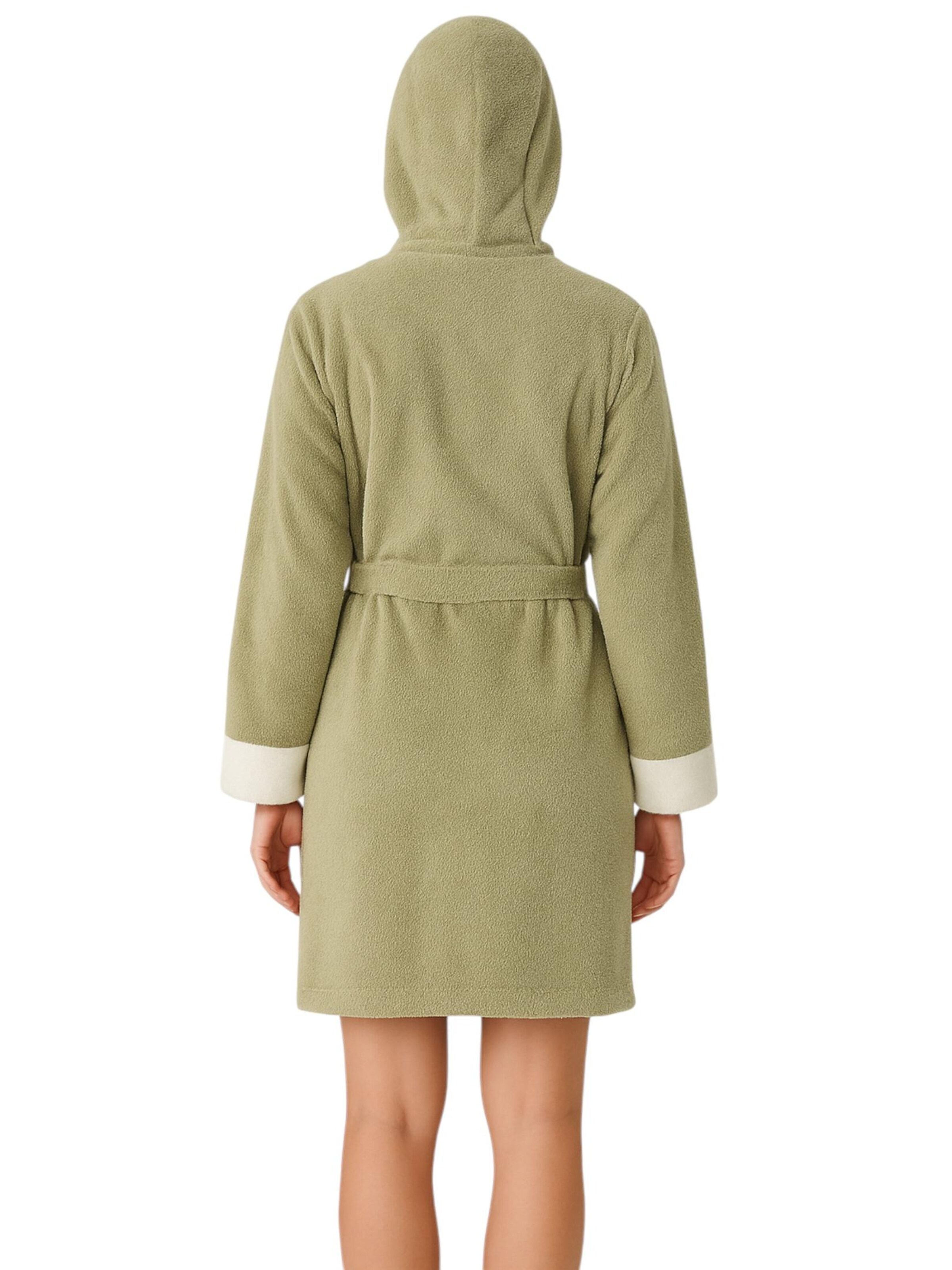 fashionshowcase Short Bathrobe 'CosyDream' in Green