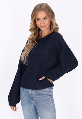 IZIA Sweater in Blue: front