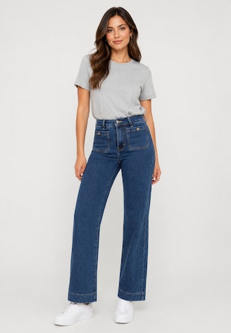 Elara Wide leg Jeans in Blauw