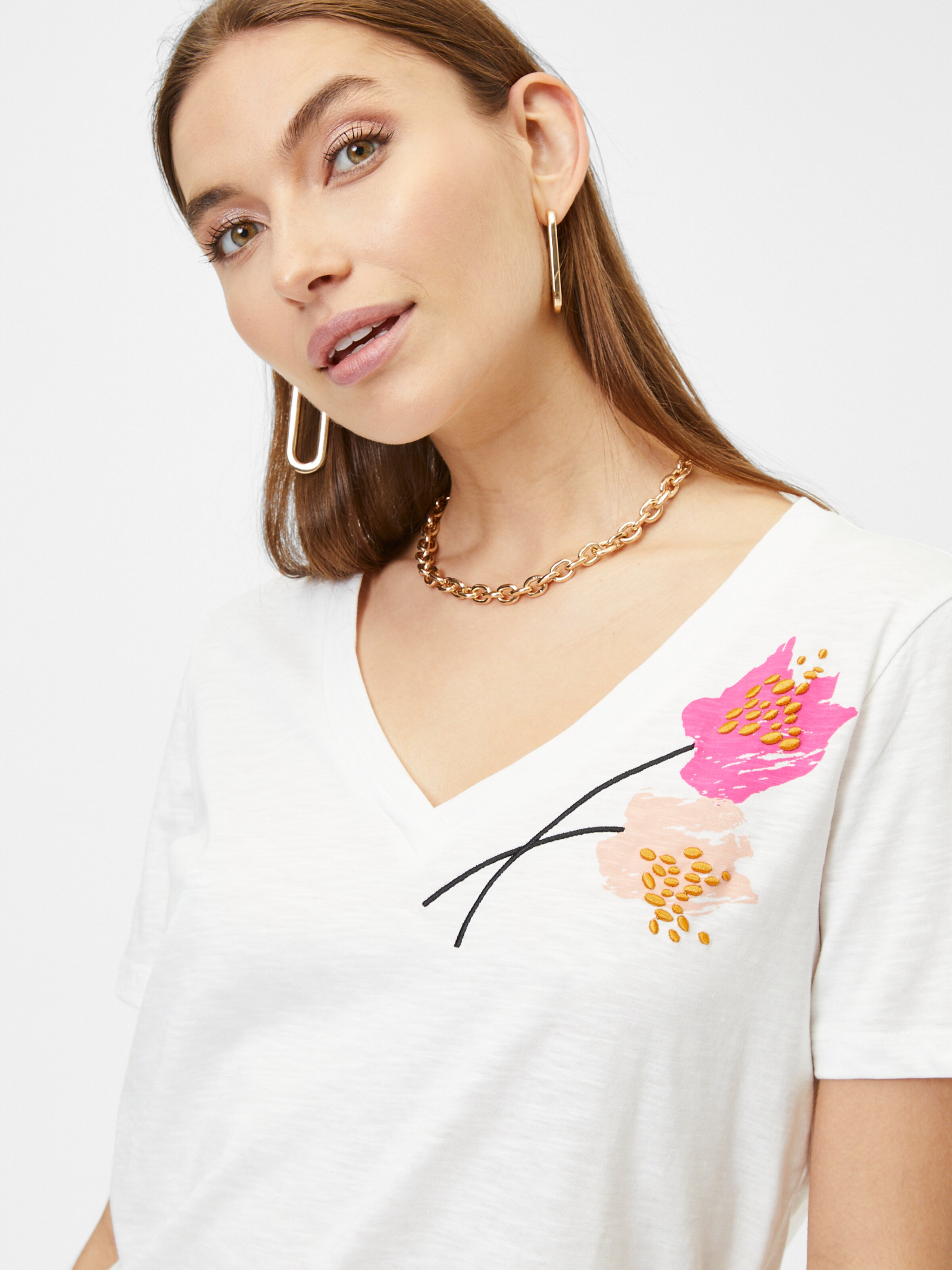 Frauen Shirts & Tops TAIFUN T-Shirt in Offwhite - HO66011 Frauen Shirts & Tops TAIFUN T-Shirt in Offwhite - HO66011