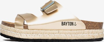 Bayton Pantolette 'Tenerife' in Gold: predná strana