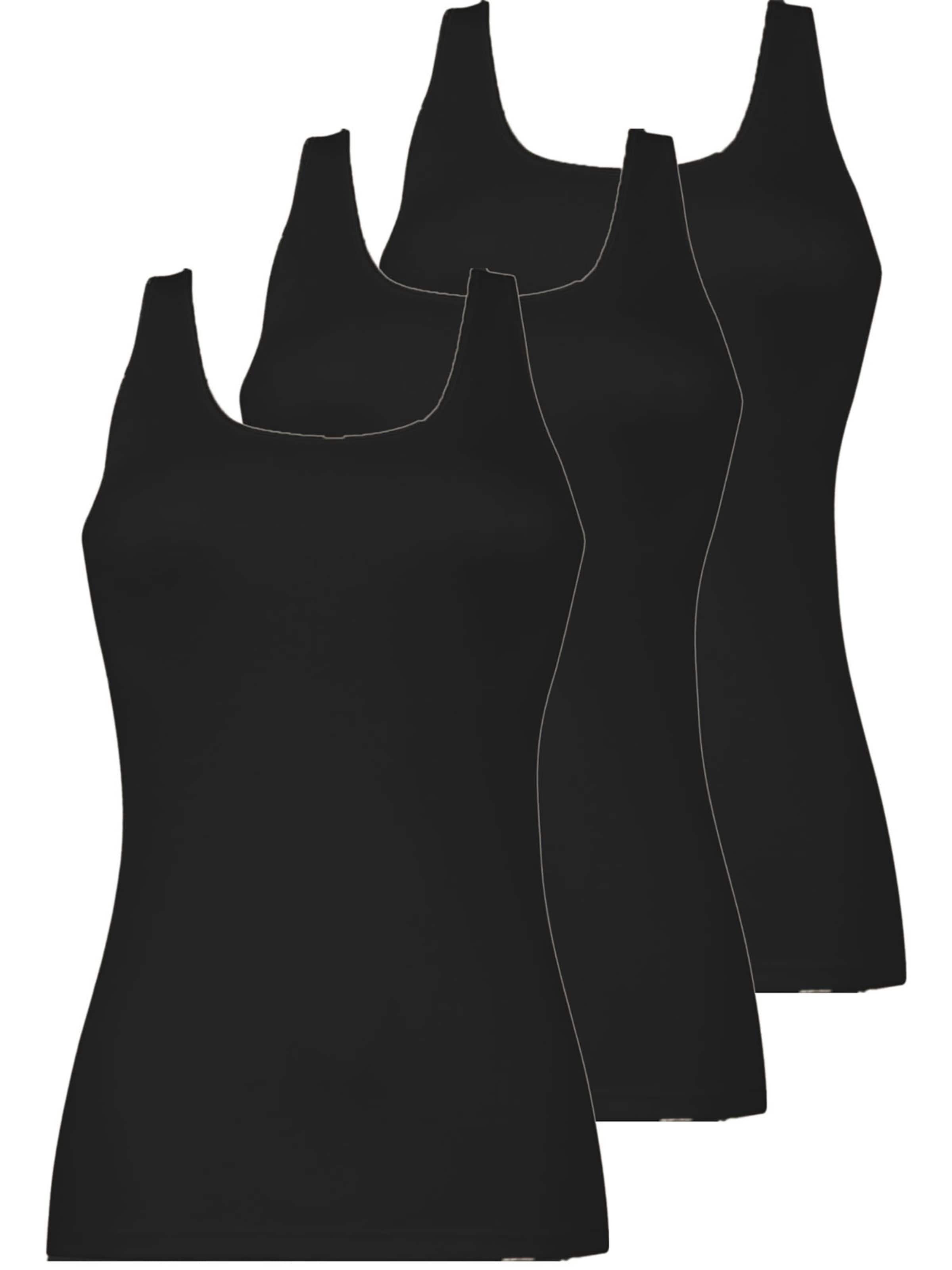 Nina von C. Undershirt 'Daily' in Black: front