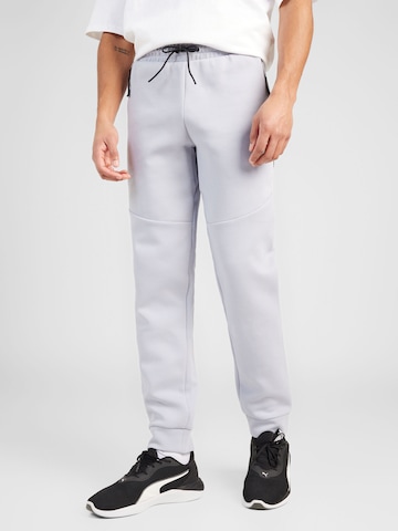 Effilé Pantalon de sport PUMA en gris : devant