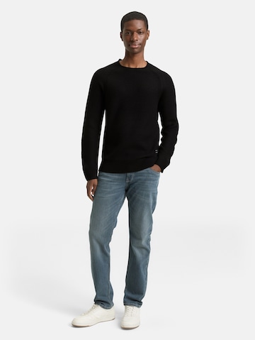 TOM TAILOR DENIM Sweater in Black