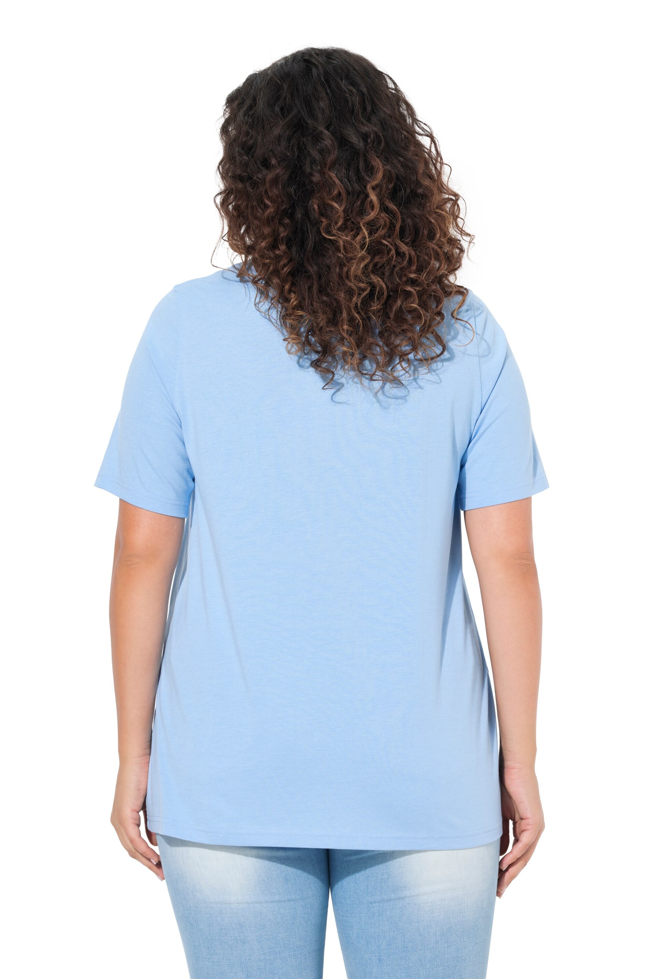 T-shirt Ulla Popken en bleu