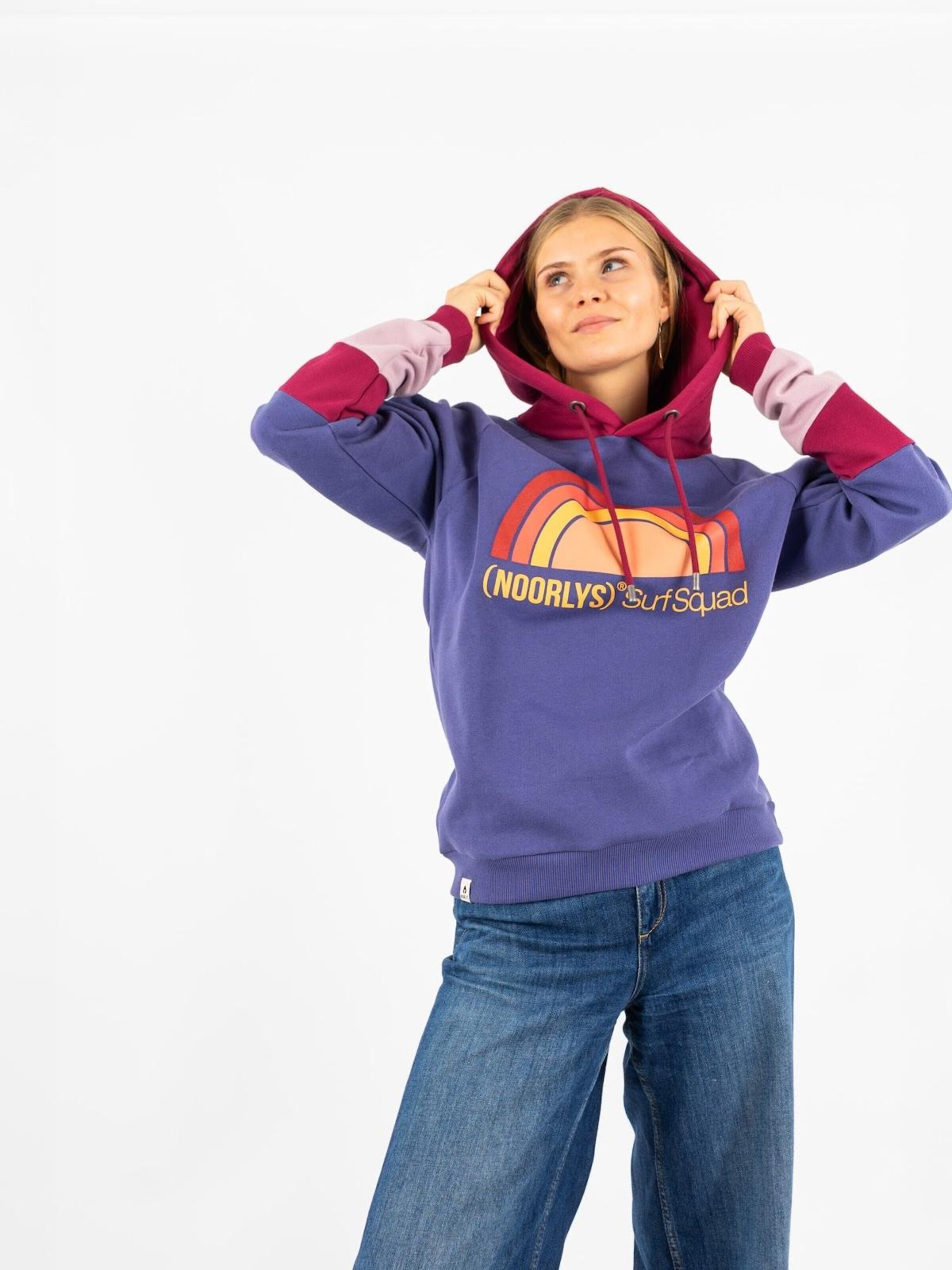 NOORLYS Sweatshirt 'TÜÜTJE' in Purple