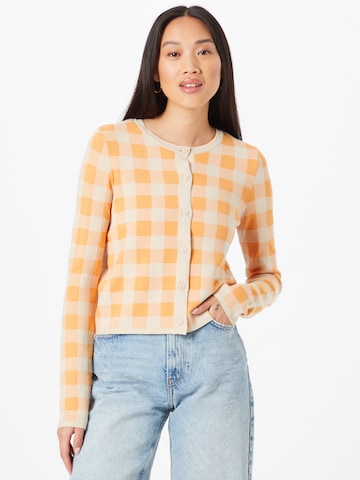 Vero Moda Aware Knit Cardigan 'Udele' in Orange: front