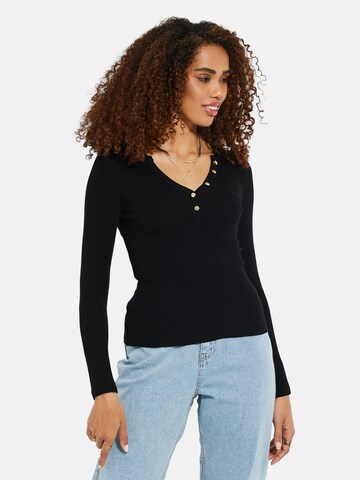 Pullover 'Rachael' di Threadbare in nero: frontale