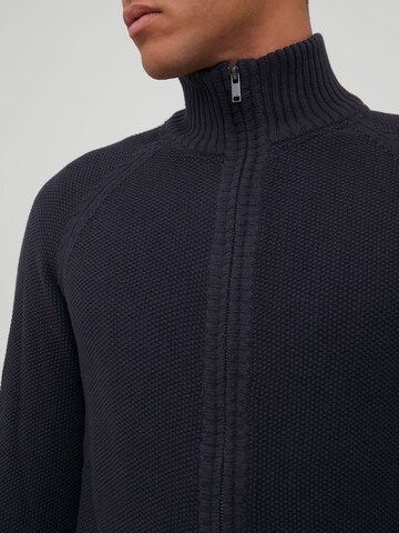 BLEND Gebreid vest 'Thorson' in Blauw