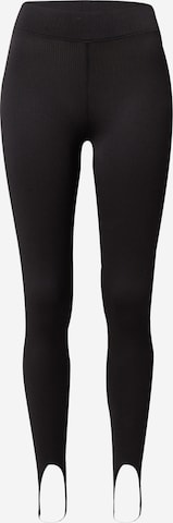 Skinny Leggings Gina Tricot en noir : devant