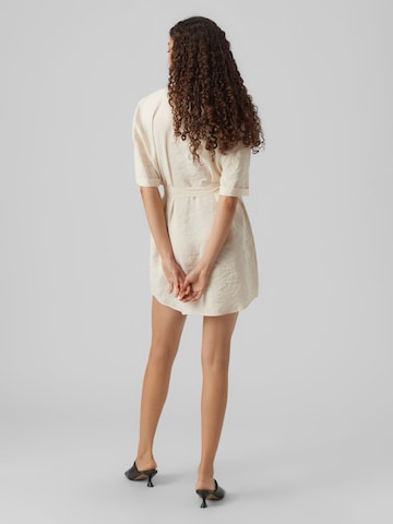 VERO MODA Shirt Dress 'Queeny' in Beige