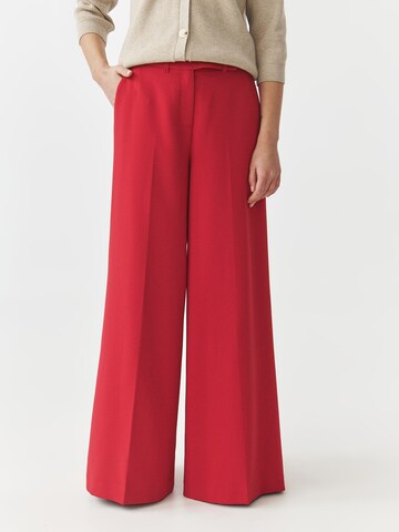 Loosefit Pantalon à plis 'Manikimia' TATUUM en rouge : devant