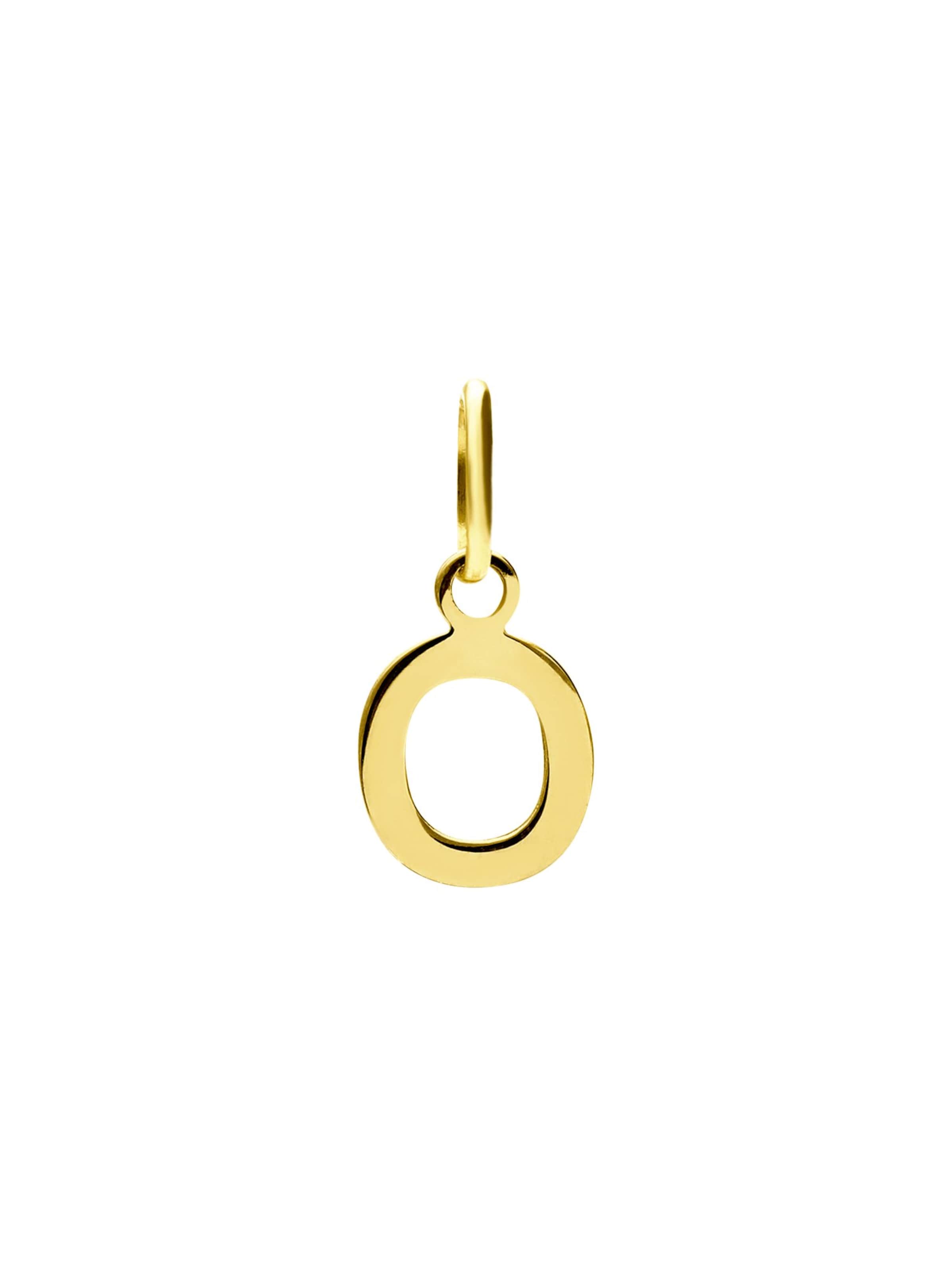 Lucardi Pendant 'Klassisch' in Gold: front