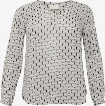 KAFFE CURVE Blouse in White: front