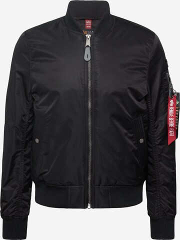 ALPHA INDUSTRIES - Chaqueta de entretiempo en negro: frente