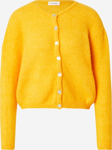 Geacă tricotată 'VITOW' de la AMERICAN VINTAGE pe portocaliu: față