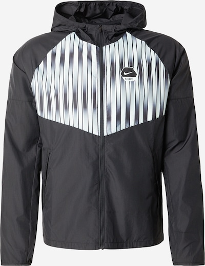 XS dydžio Demisezoninė striukė iš Nike Sportswear, spalva – pilka / juoda / balta, Prekių apžvalga