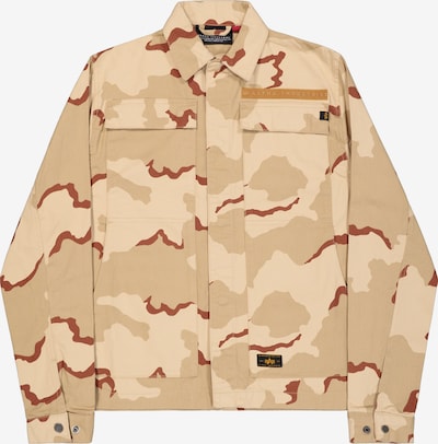 ALPHA INDUSTRIES Välikausitakki värissä vaaleabeige / viininpunainen / musta, Tuotenäkymä