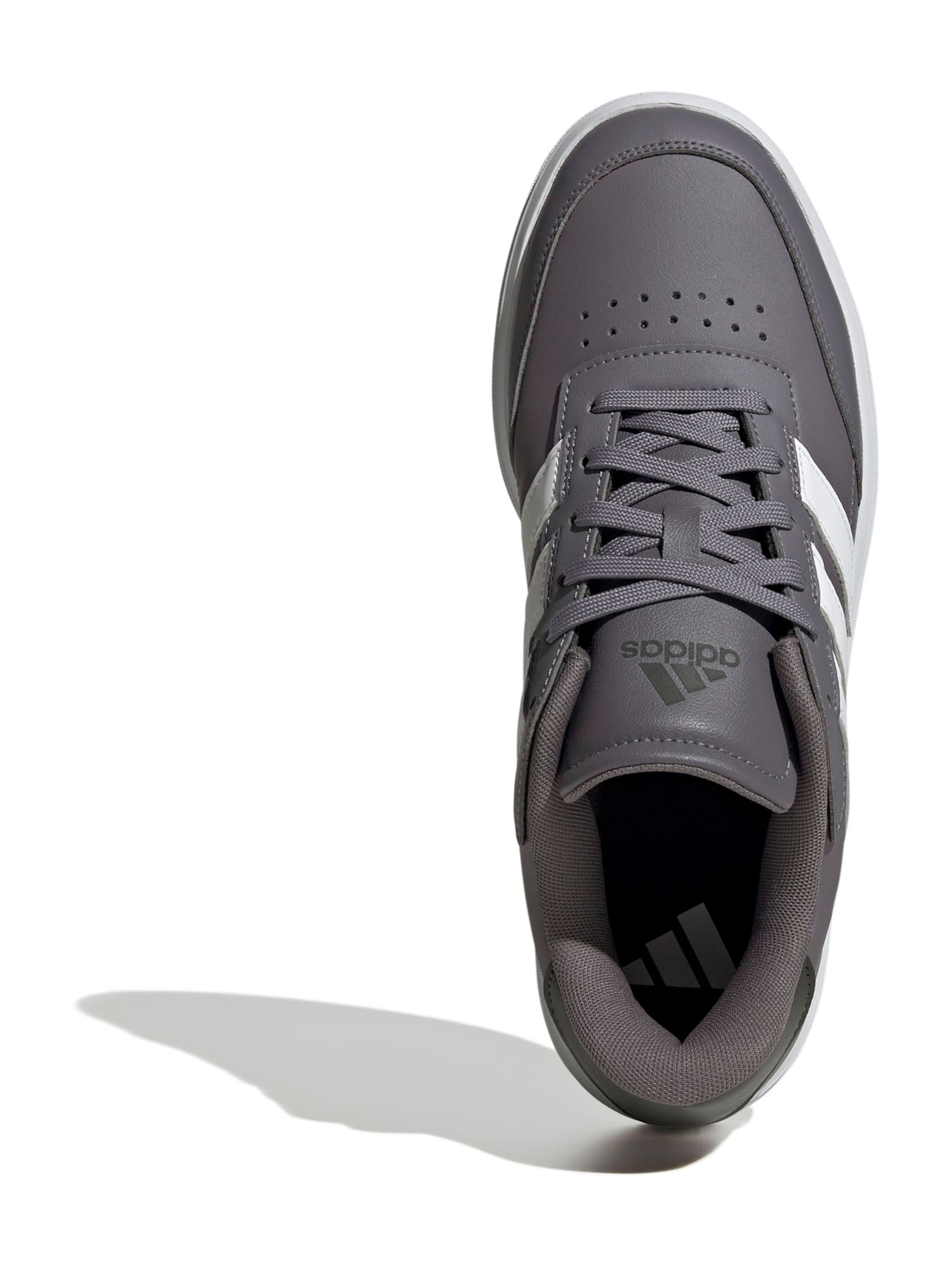 ADIDAS SPORTSWEAR - Sapatilhas baixas 'COURTBLOCK' em cinzento: atrás