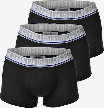 BIKKEMBERGS - Calzoncillo boxer en negro: frente