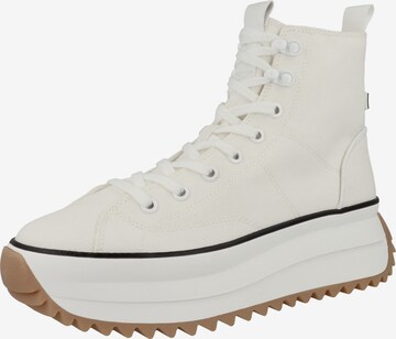 TAMARIS High-Top Sneakers in White: front