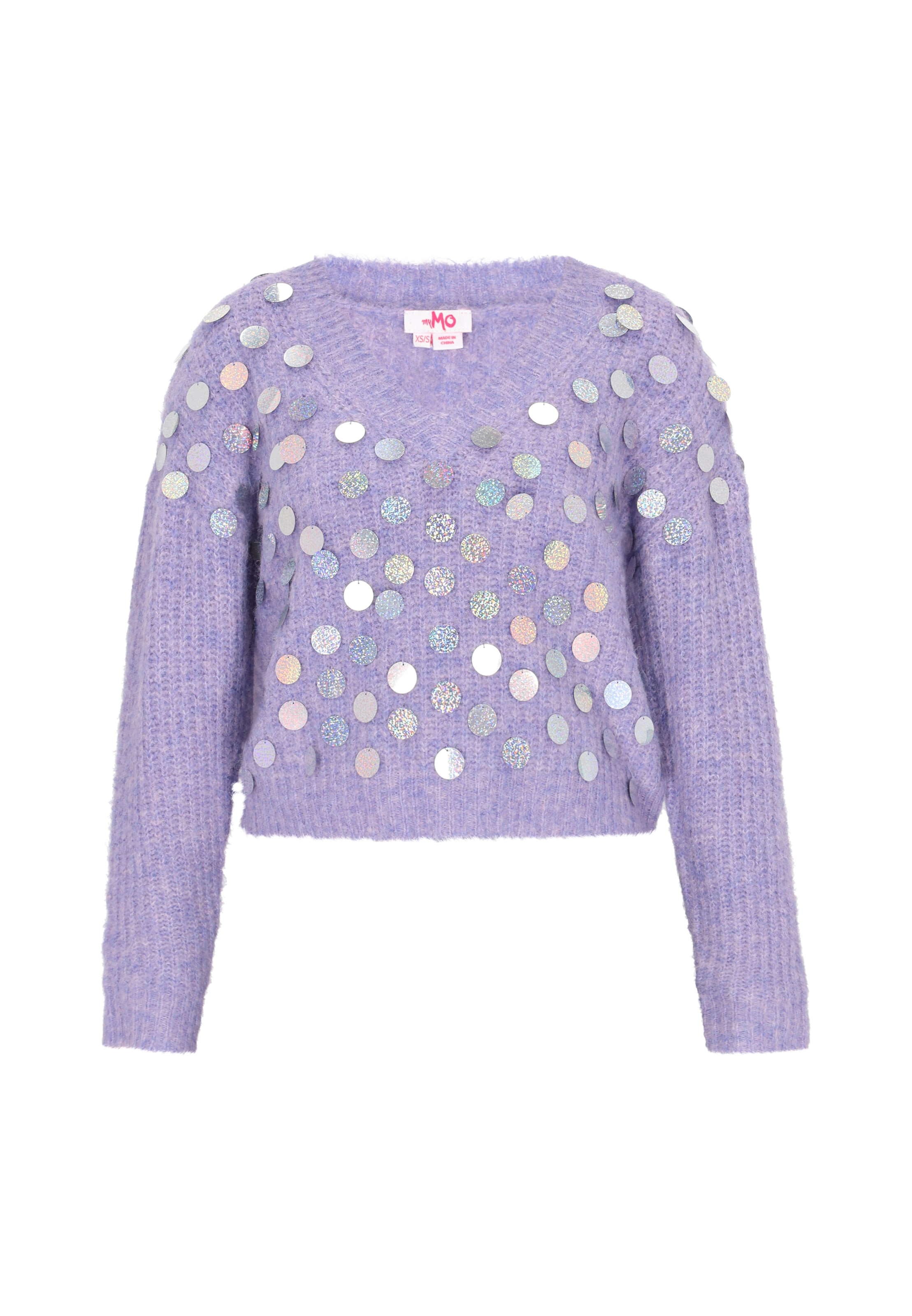Pull-over MYMO en violet : devant