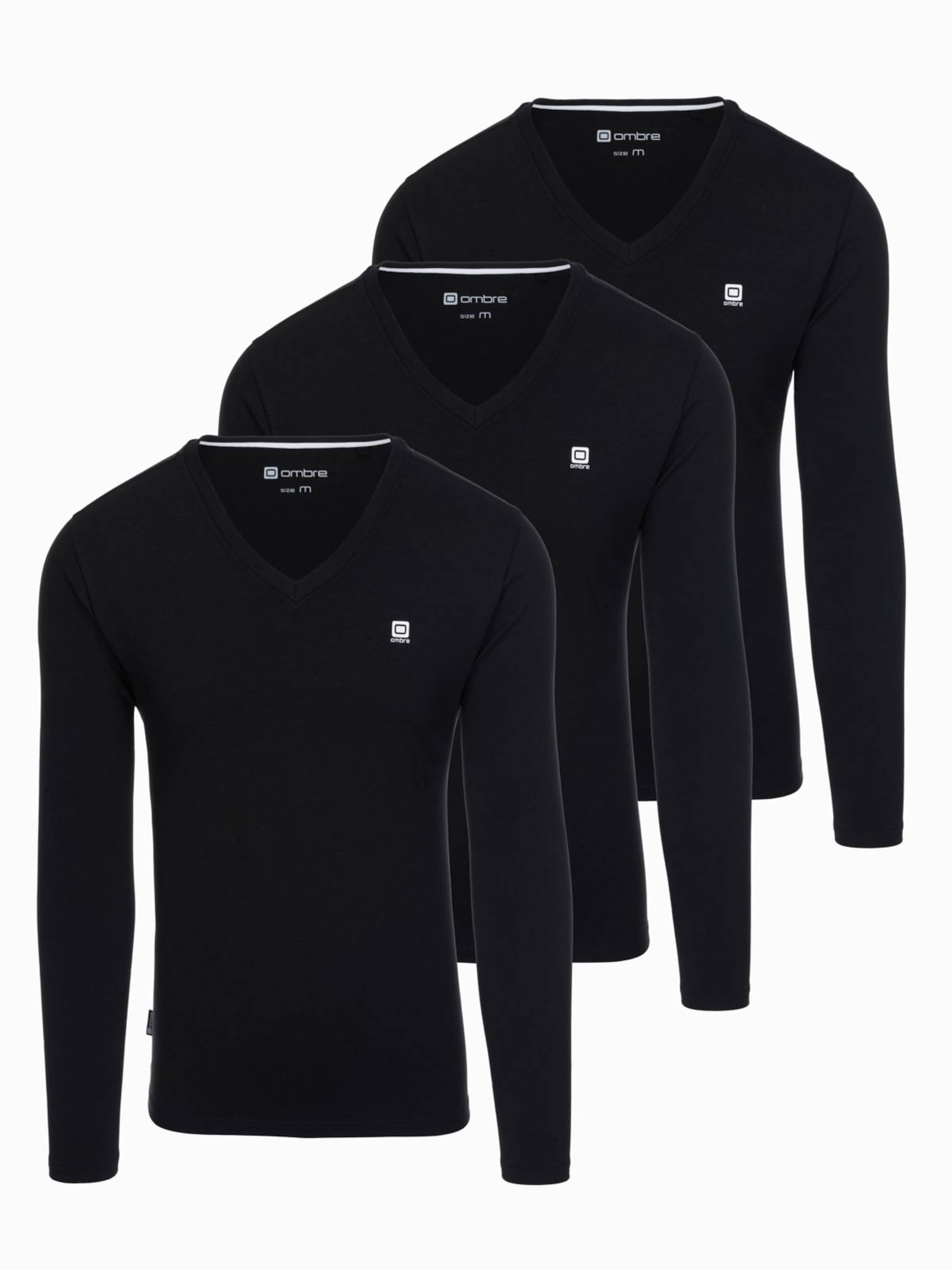 Ombre Shirt in Black: front