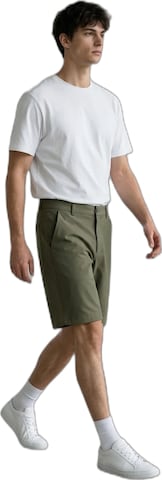 Kanten Regular Broek 'Short Shoto' in Groen: voorkant
