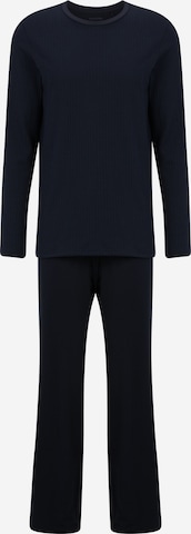 SCHIESSER Pajamas long in Blue: front