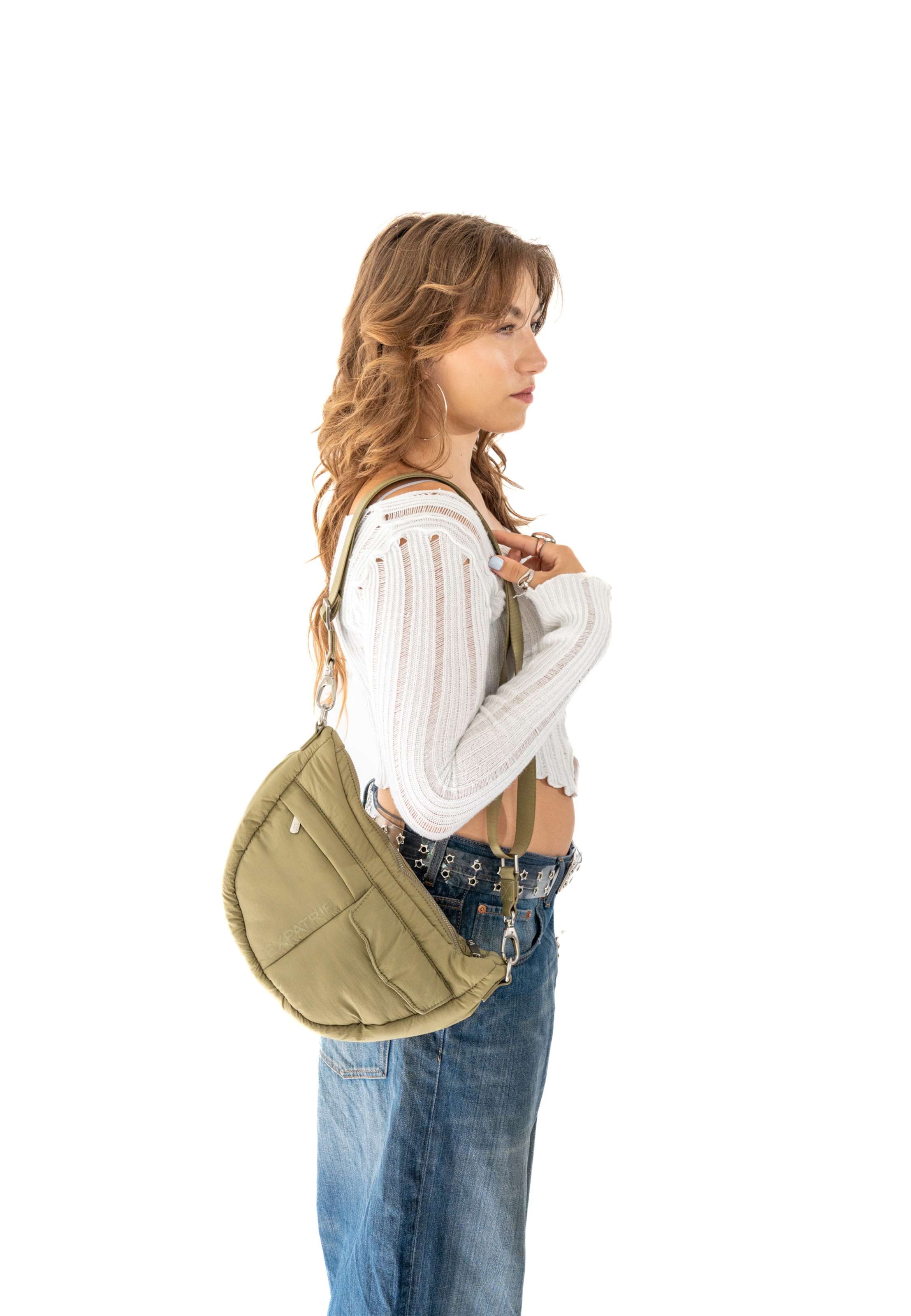 Expatrié Сумка через плечо 'Vivy' в Зеленый: спереди