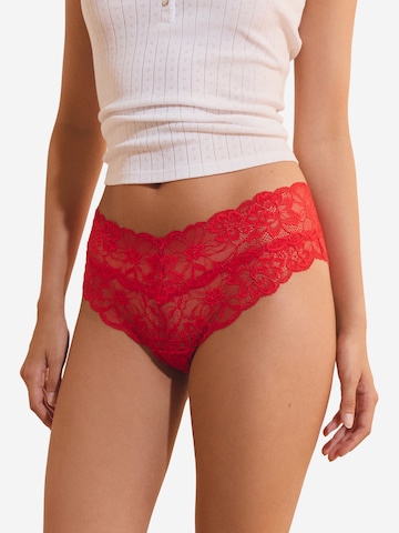 Slip 'Sweet' ETAM en rouge : devant