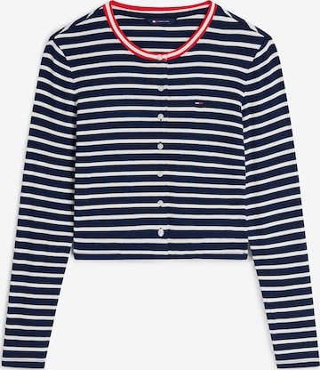 Tommy Jeans Neuletakki värissä sininen: etupuoli