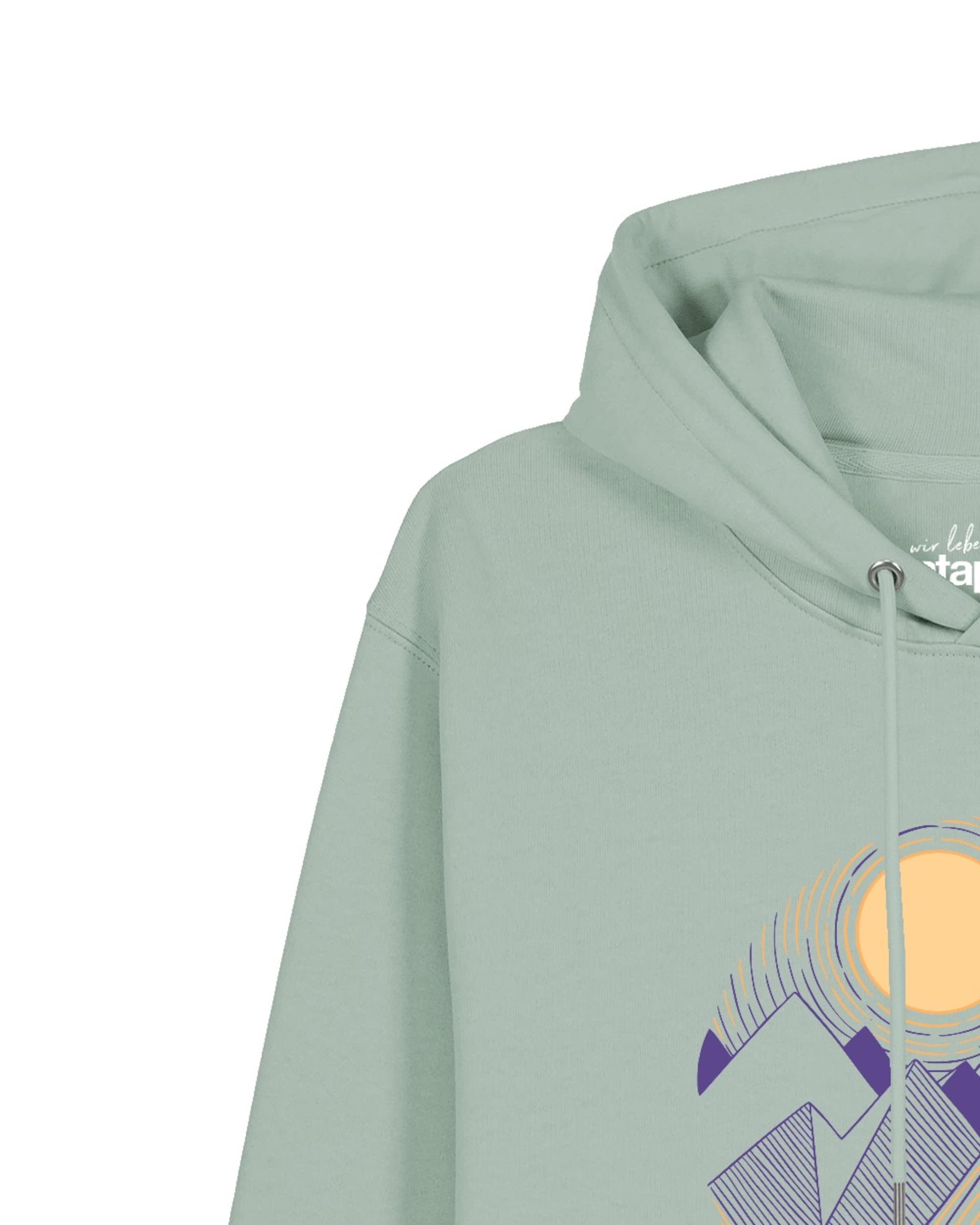 Sweat-shirt 'Geometric Landscape 3' Watapparel en vert