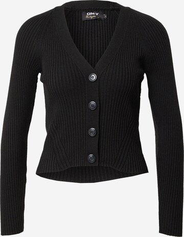 Cardigan 'MADDIE' ONLY en noir : devant