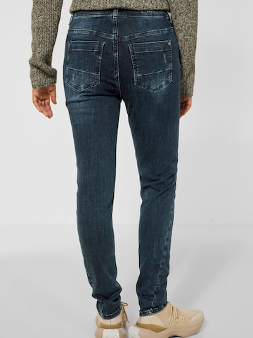 STREET ONE Slimfit Jeans i blå