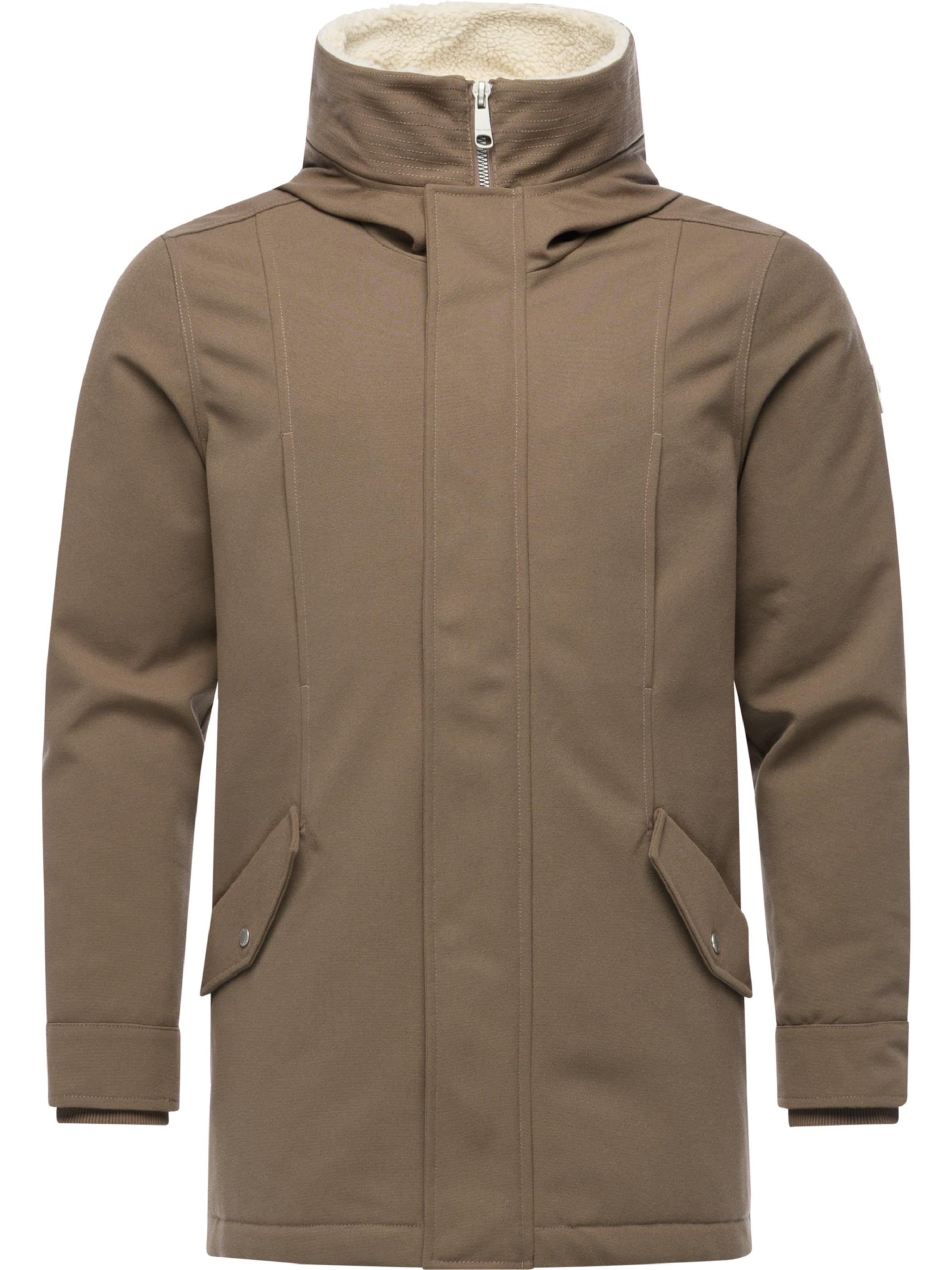 Ragwear Winterjas 'Mr Cany' in Bruin: voorkant