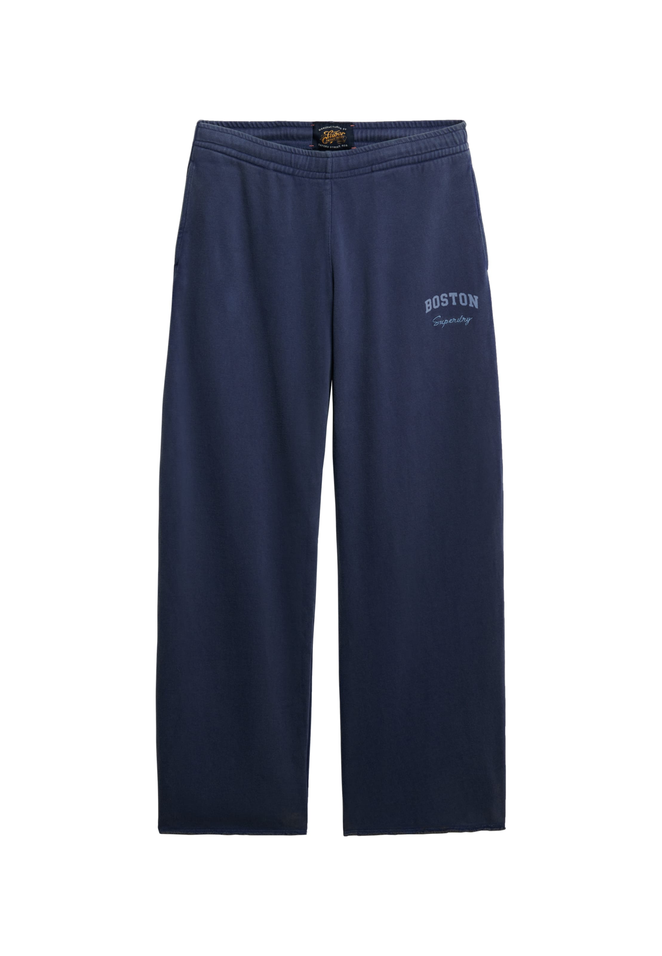Superdry Loosefit Broek 'Athletic Essentials' in Blauw: voorkant