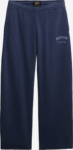 Superdry Loosefit Broek 'Athletic Essentials' in Blauw: voorkant
