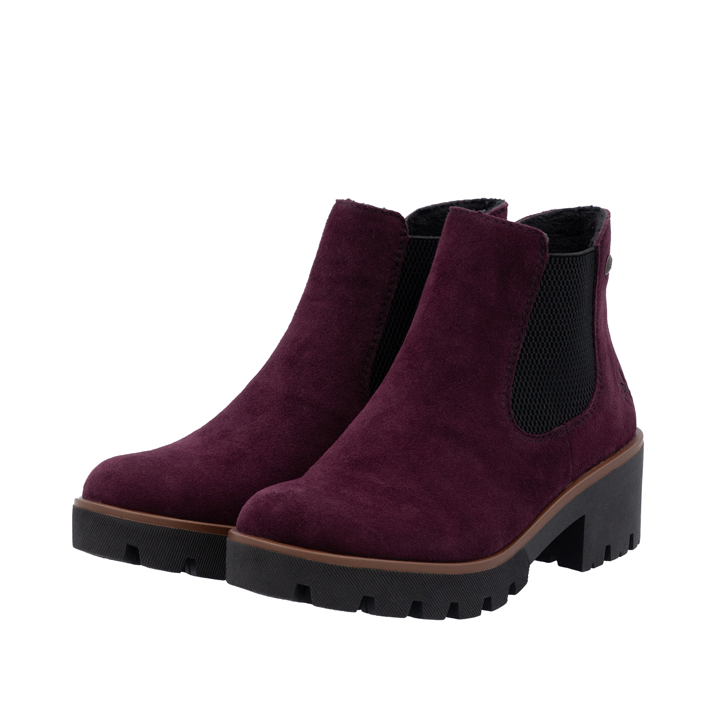 Chelsea Boots Rieker en rouge