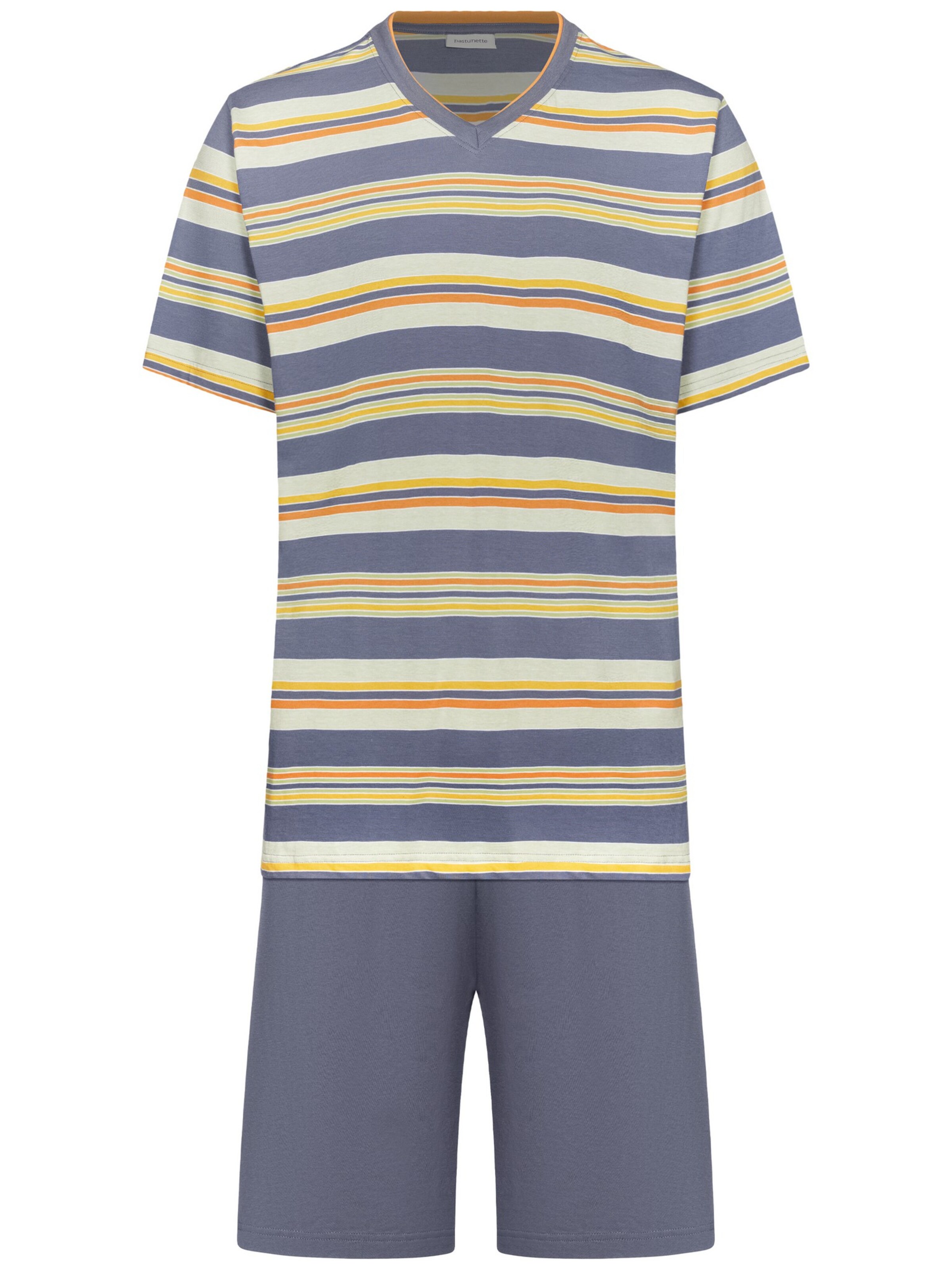 Pyjama court 'Shortama' Pastunette en gris : devant