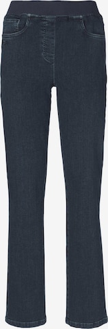 Goldner Regular Jeansschlupfhose Louisa in Blau: predná strana