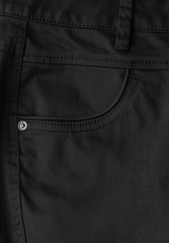 STREET ONE Slimfit Hose in Schwarz