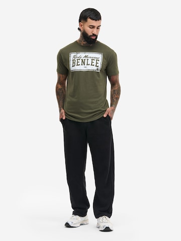 Benlee T-shirt 'BOXLABEL' i grön: framsida