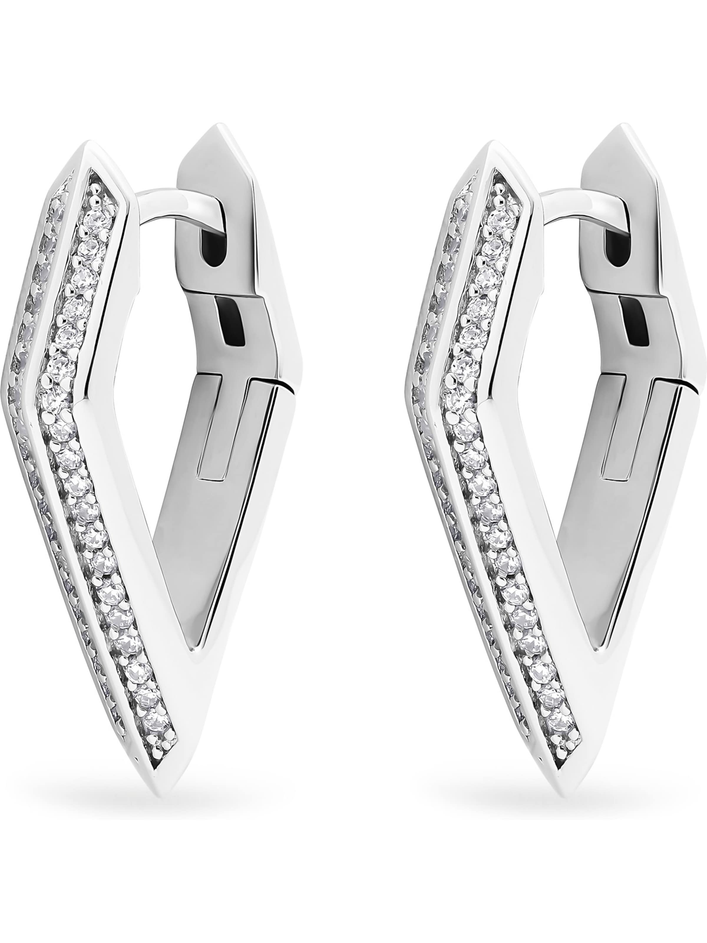 JETTE Earrings in Silver: front