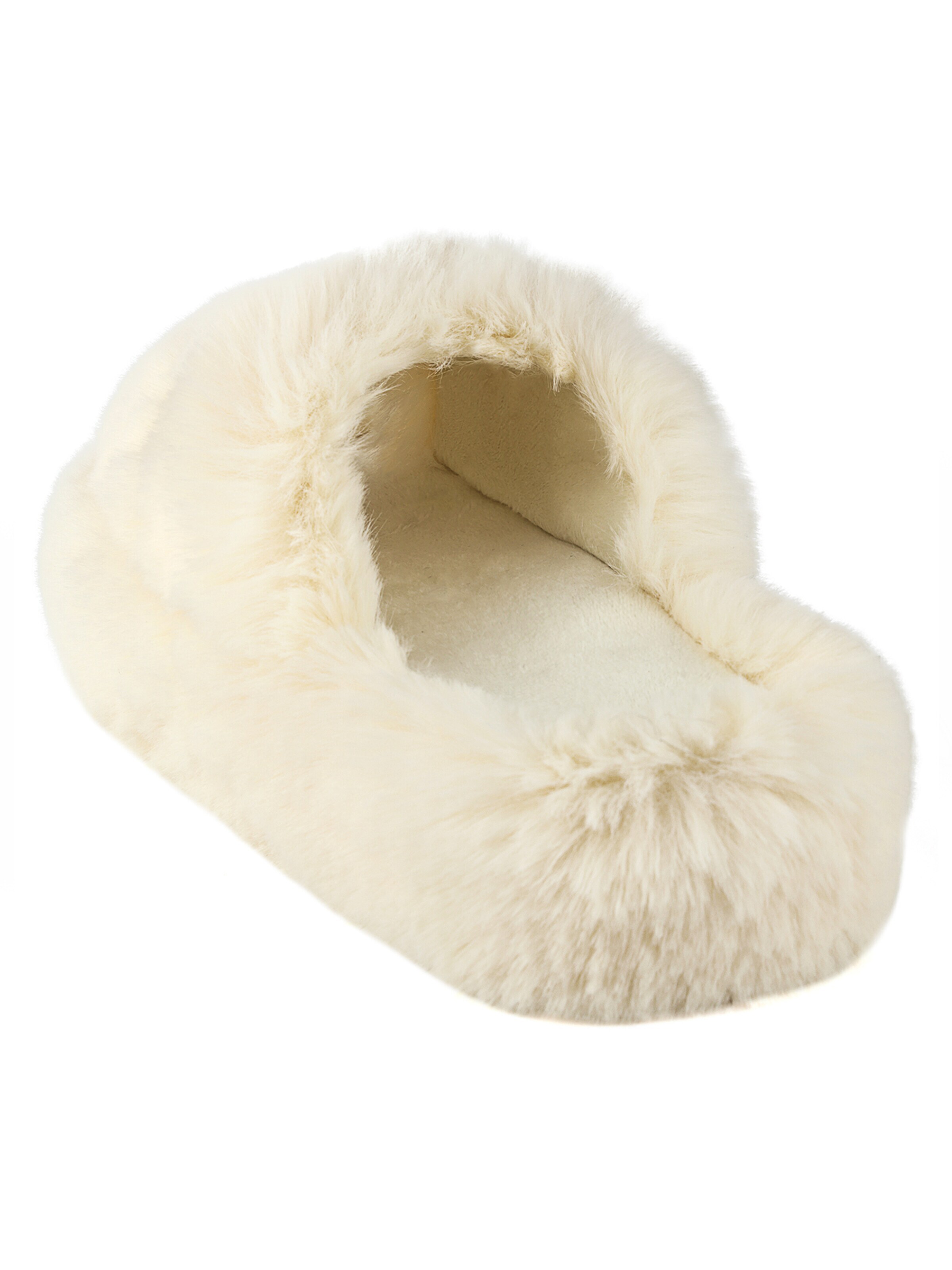 Youecci Mules 'Plush thick soled slippers' in White