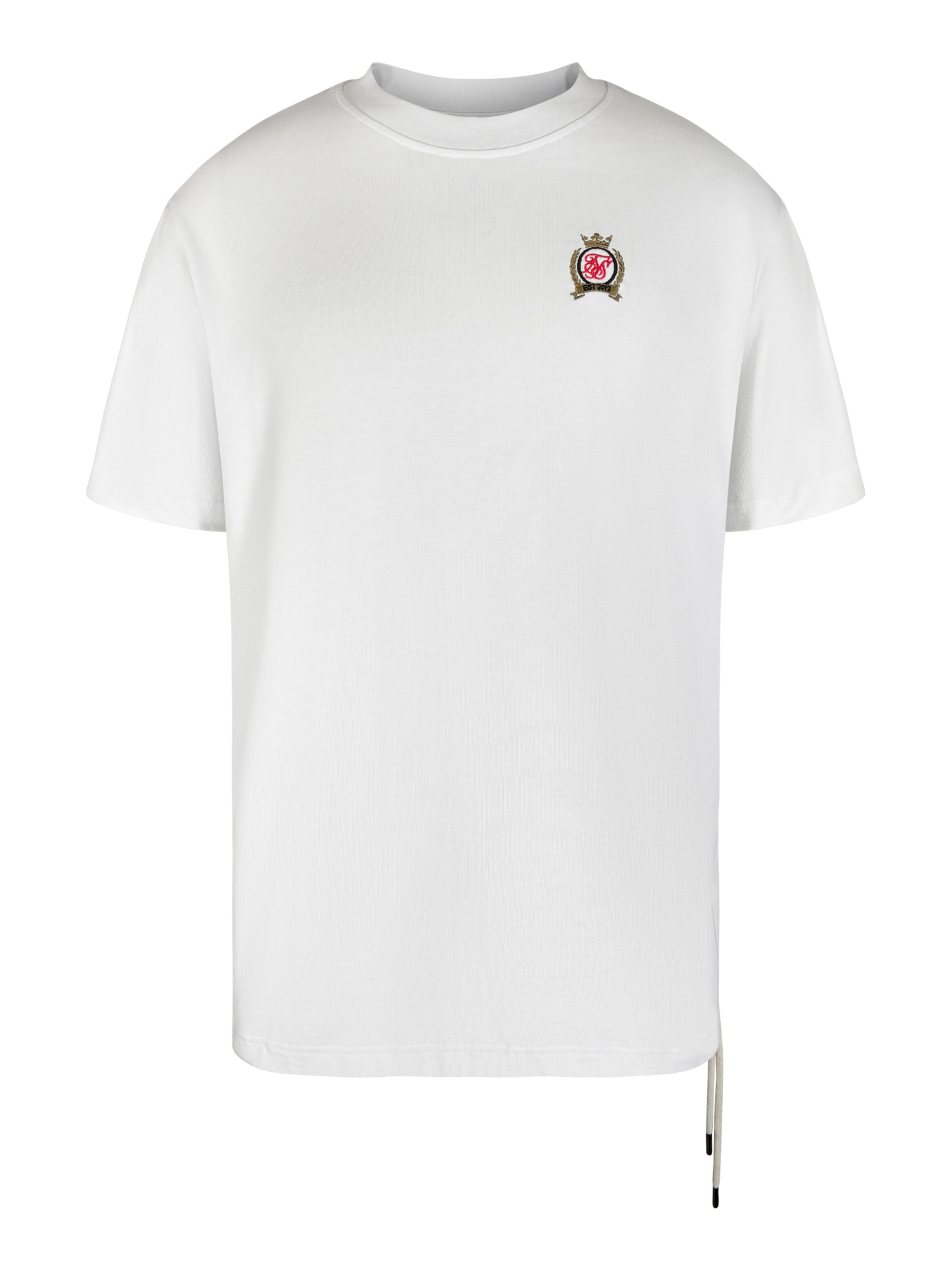 SikSilk Shirt in Wit: voorkant